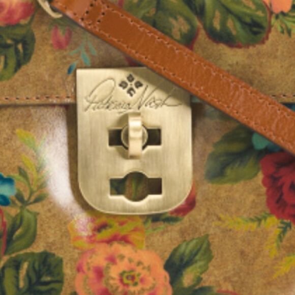 NWT PATRICIA NASH Leather Carisbrooke Medium Satchel With Crossbody Strap - Picture 6 of 6